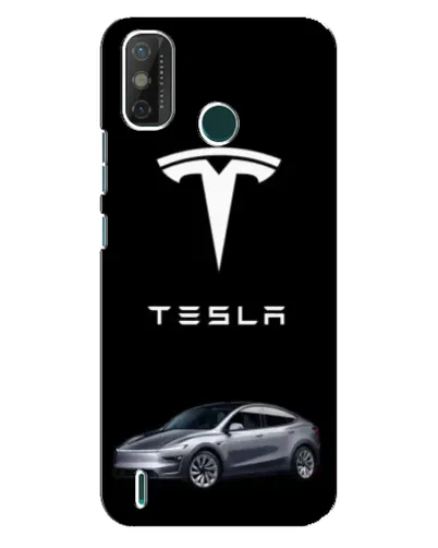Чехол для TECNO Spark GO (2020) с картинкой «Tesla Model Y»