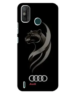 Чехол для TECNO Spark GO (2020) с картинкой «Графика — пантера и Audi»