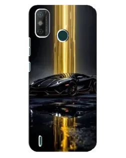 Чехол для TECNO Spark GO (2020) с картинкой «Ночной Lamborghini драйв»
