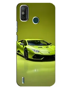 Чехол для TECNO Spark GO (2020) с картинкой «Салатовый Lamborghini Huracan»