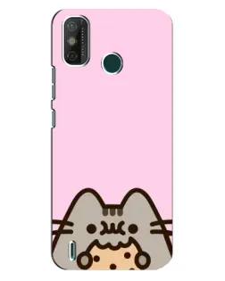 Чехол для TECNO Spark GO (2020) с картинкой «Pusheen и печенье»