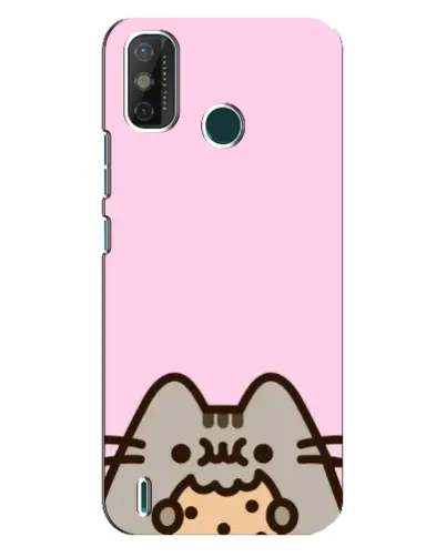 Чехол для TECNO Spark GO (2020) с картинкой «Pusheen и печенье»