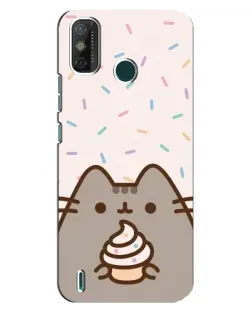Чехол для TECNO Spark GO (2020) с картинкой «Пушин с кексом»