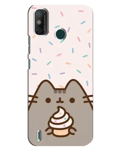 Чехол для TECNO Spark GO (2020) с картинкой «Пушин с кексом»