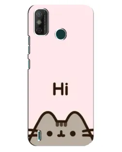 Чехол для TECNO Spark GO (2020) с картинкой «Пушин говорит Hi»
