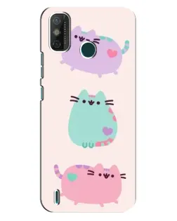 Чехол для TECNO Spark GO (2020) с картинкой «Pusheen трио»