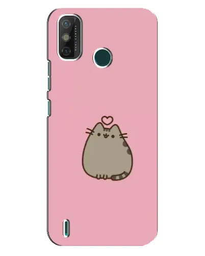 Чехол для TECNO Spark GO (2020) с картинкой «Pusheen сердце»