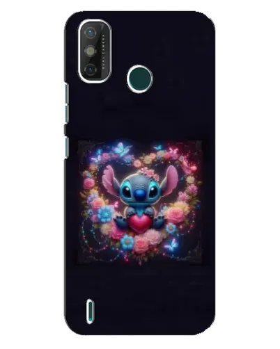 Чехол для TECNO Spark GO (2020) с картинкой «Stitch в цветах» Чехол для TECNO Spark GO (2020) с картинкой «Stitch в цветах»