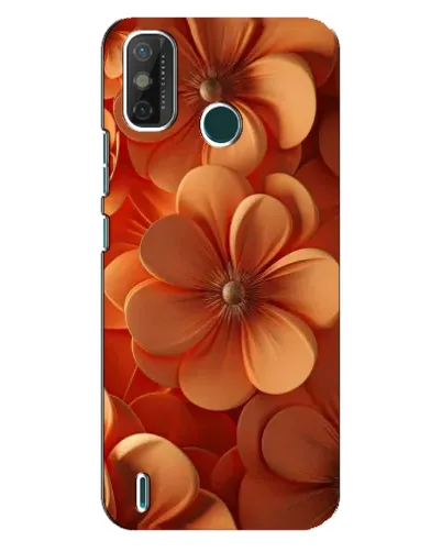 Чехол для TECNO Spark GO (2020) с картинкой «Оранжевый макро цветок»