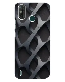 Чехол для TECNO Spark GO (2020) с картинкой «Объемное серое плетение»