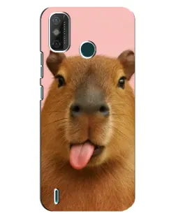 Чехол для TECNO Spark GO (2020) с картинкой «Капибара с языком»