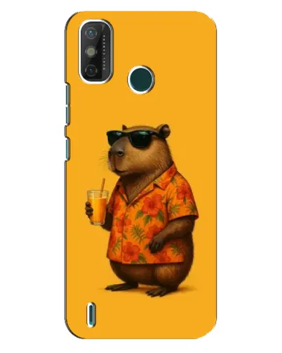 Чехол для TECNO Spark GO (2020) с картинкой «Капибара на отдыхе»