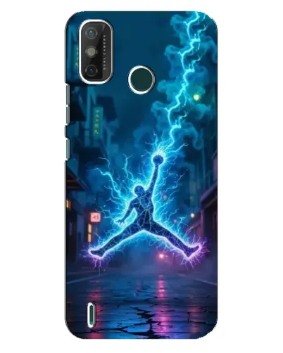 Чехол для TECNO Spark GO (2021) с картинкой «Jordan Gold Jumpman»
