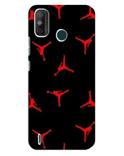 Чехол для TECNO Spark GO (2021) с картинкой «Jordan Red Pattern»