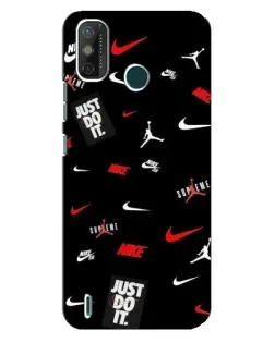 Чехол для TECNO Spark GO (2021) с картинкой «Nike Mix Pattern»