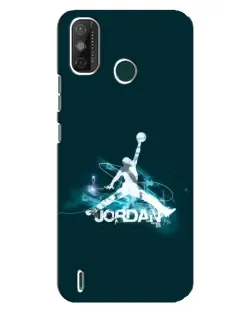 Чехол для TECNO Spark GO (2021) с картинкой «Jordan Blue Fire»