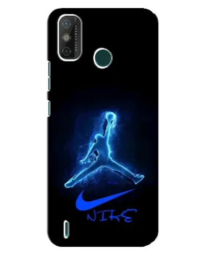 Чехол для TECNO Spark GO (2021) с картинкой «Jordan Neon Blue»