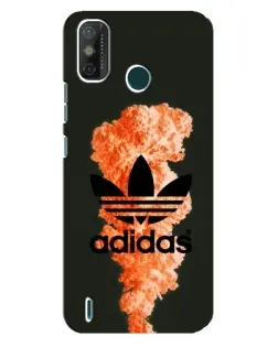 Чехол для TECNO Spark GO (2021) с картинкой «Оранжевый дым Adidas»