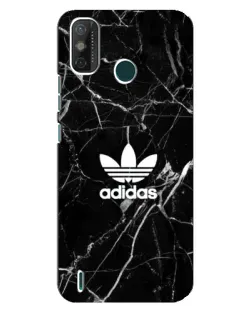 Чехол для TECNO Spark GO (2021) с картинкой «Белый мрамор Adidas»