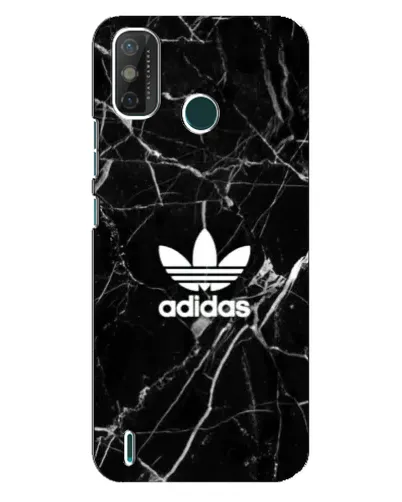 Чехол для TECNO Spark GO (2021) с картинкой «Белый мрамор Adidas»
