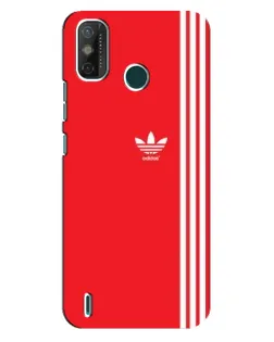 Чехол для TECNO Spark GO (2021) с картинкой «Красный минимализм Adidas»