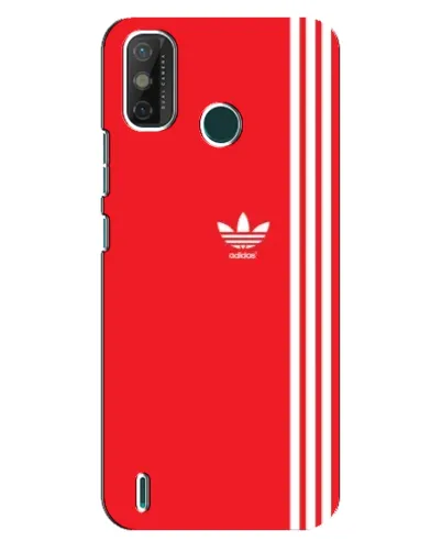 Чехол для TECNO Spark GO (2021) с картинкой «Красный минимализм Adidas»