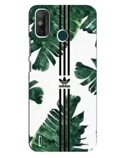 Чехол для TECNO Spark GO (2021) с картинкой «Пальмовые листья адидас»