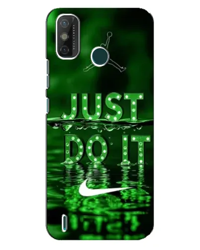 Чехол для TECNO Spark GO (2021) с картинкой «Зеленый неоновый Nike»