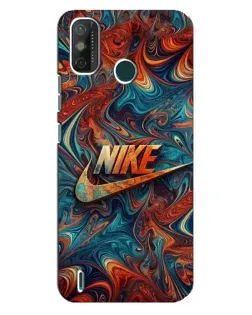 Чехол для TECNO Spark GO (2021) с картинкой «Nike в абстракции»