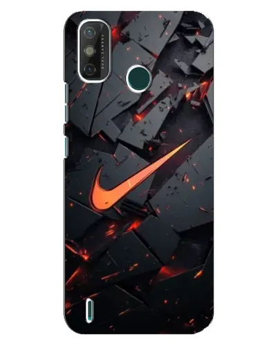 Чехол для TECNO Spark GO (2021) с картинкой «Nike — эффект разломов»