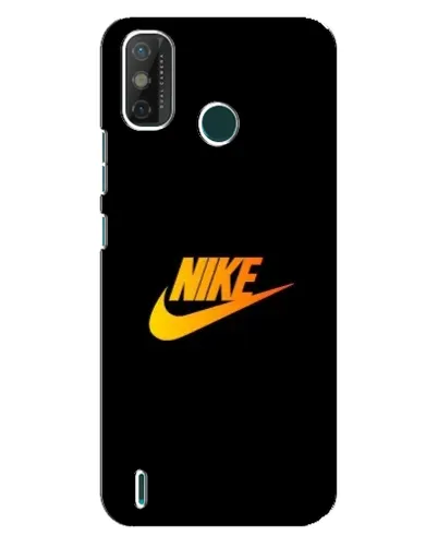 Чехол для TECNO Spark GO (2021) с картинкой «Золотой логотип Nike»