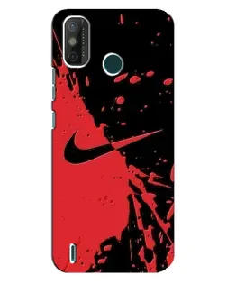Чохол для TECNO Spark GO (2021) з картинкою «Червоні бризки Nike»