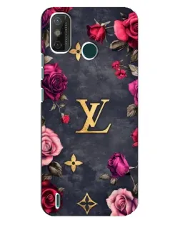 Чехол для TECNO Spark GO (2021) с картинкой «Цветочный Louis Vuitton»