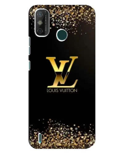 Чехол для TECNO Spark GO (2021) с картинкой «LV — золотые искры»