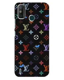Чехол для TECNO Spark GO (2021) с картинкой «Цветная монограмма LV»