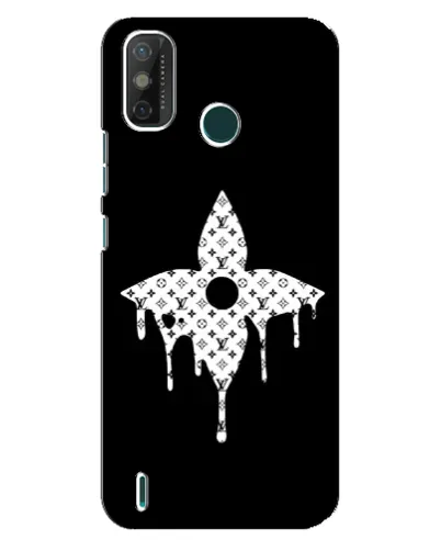 Чехол для TECNO Spark GO (2021) с картинкой «Цветочная монограмма»