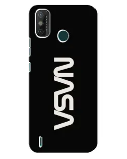 Чехол для TECNO Spark GO (2021) с картинкой «NASA — вертикальный логотип»
