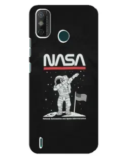Чехол для TECNO Spark GO (2021) с картинкой «NASA — шагаем по Луне»