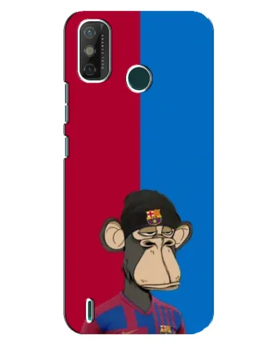 Чехол для TECNO Spark GO (2021) с картинкой «Bored Ape — фанат Барсы»