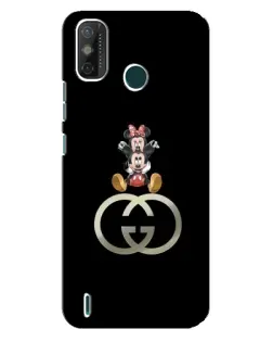 Чехол для TECNO Spark GO (2021) с картинкой «Минни Маус на лого»