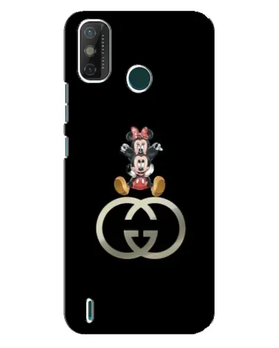 Чехол для TECNO Spark GO (2021) с картинкой «Минни Маус на лого»