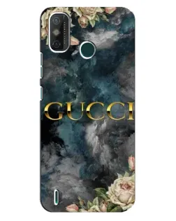 Чехол для TECNO Spark GO (2021) с картинкой «Абстрактные цветы Gucci»