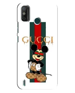 Чехол для TECNO Spark GO (2021) с картинкой «Микки Маус Gucci — полосы»