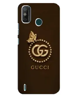 Чехол для TECNO Spark GO (2021) с картинкой «Gucci — золотая бабочка»