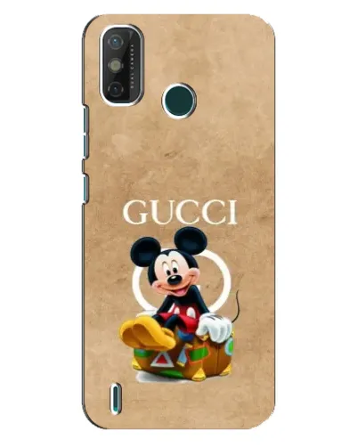 Чехол для TECNO Spark GO (2021) с картинкой «Микки Маус Gucci — крафт»