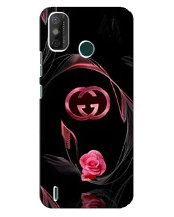 Чехол для TECNO Spark GO (2021) с картинкой «Gucci — неоновая роза»