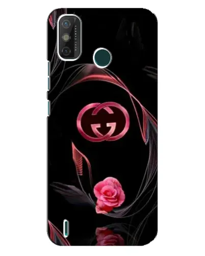 Чехол для TECNO Spark GO (2021) с картинкой «Gucci — неоновая роза»