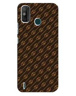 Чехол для TECNO Spark GO (2021) с картинкой «Gucci — золотые диагонали»