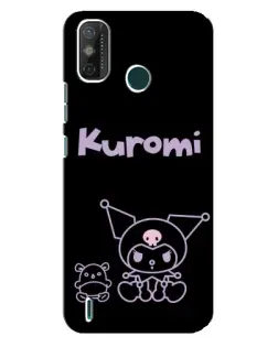Чехол для TECNO Spark GO (2021) с картинкой «Kuromi — черный минимализм»