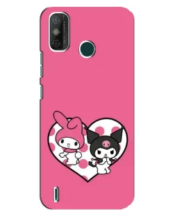 Чехол для TECNO Spark GO (2021) с картинкой «Kuromi и My Melody»